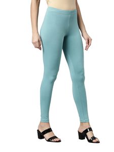 Leggings extensibles pour femmes 2022 Nude Feeling Pantalon de yoga taille haute pour femmes Leggings taille haute en coton extensible doux - Product Image 6