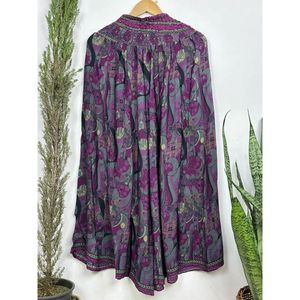 Vintage Soie Recycle Sari Boho <b>Pyjama</b> Large Jambes Cordon Style Comfortable Beach & Nightwear <b>for</b> Women - Product Image 1