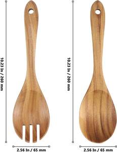 Serveur de salade en bois de qualité fantastique dans un nouveau Design serveur de salade en bois fait à la main au prix de gros pour le séchage des salades - Product Image 3