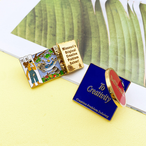 Adge-Alfileres de esmalte duro de metal, alfileres de solapa con diseño personalizado de personalidad - Product Image 3