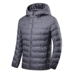 Chaqueta Acolchada Ligera con Capucha para Hombre, para Otoño, Cálida en la Parte Delantera, para Senderismo, Campamento, Escalada y Trekking - Product Image 4