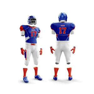Venta al por mayor personalizado sublimación fútbol americano Jersey y pantalón de gran tamaño jóvenes de entrenamiento universitario uniformes de fútbol americano - Product Image 4