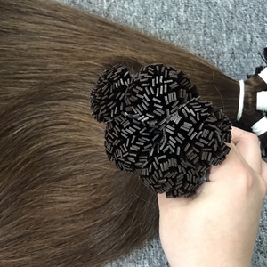 Meilleure vente 100% Extensions de cheveux Remy naturels kératine droite pointe plate Machine Double trame cheveux humains vietnamiens pour femmes noires - Product Image 4