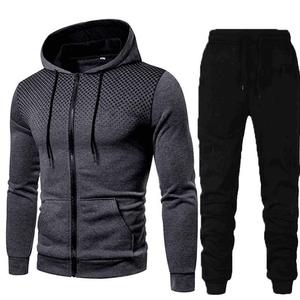 Survêtements pour hommes à coupe ajustée, personnalisables avec votre logo, vêtements de sport de haute qualité, 100% coton, sublimation, ensembles de survêtements pour hommes - Product Image 4