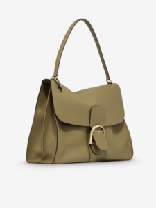 Sac à main en cuir véritable vert olive pour femme, bandoulière unique, sac fourre-tout décontracté, designer, résistant à l'eau, en cuir de veau souple, sac à main de luxe - Product Image 5