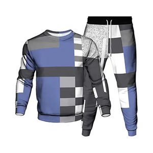 Customized Men's Slim Fitness Stacked Tracksuit Printed Solid Pattern Winter <b>Jogging</b> <b>Suit</b> Custom Made with Latest Design - Product Image 3