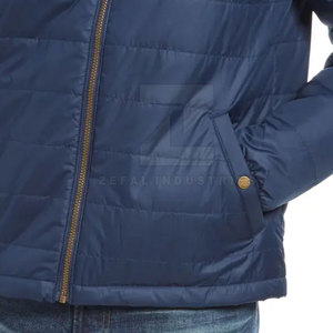 Veste matelassée pour homme, en polyester respirant, écologique, de haute qualité, avec logo personnalisé, pour l'hiver, imperméable, pour une utilisation en extérieur - Product Image 5