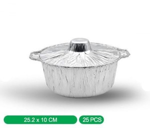 Giá tốt nhất dùng một lần nhôm lá Bát nhôm lá tròn <span class=keywords><strong>container</strong></span> với nắp để nướng/Lá khay với nắp Takeaway thực phẩm bát - Product Image 2