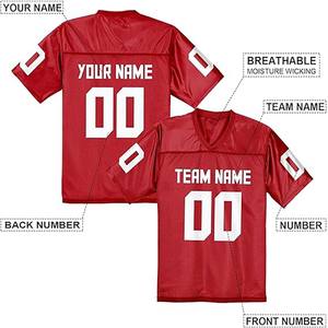 Camisetas de Fútbol Personalizadas de Manga Corta para Hombre, Uniformes Deportivos Transpirables con Nombre y Número del Equipo Impresos para Entrenamiento - Product Image 2