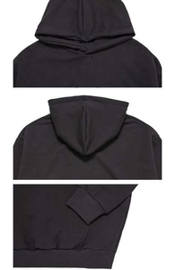 Sweat à capuche court en coton surdimensionné 300/350gsm Boxy Fit Sweats à capuche pour hommes Unisexe French Terry Blank Heavyweight Hoodie logo personnalisé 2026 - Product Image 6