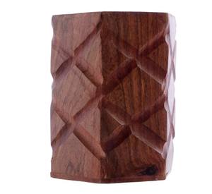 Porte-stylo en bois fabriqué à la main Technique polie Fournisseurs en gros indiens pour la maison Artisanat en bois Boîtes en bois Signes muraux - Product Image 1