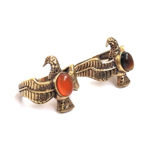 Proveedor de joyería personalizada para mujer, fabricante de joyería de latón, anillo de piedra de latón turquesa para mujeres y niñas - Product Image 1