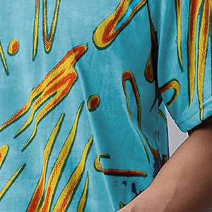 Venta al por mayor 100% algodón impresión personalizada Oversized Drop Shoulder T Shirts ropa de hombre Drop Shoulder T-shirt - Product Image 5