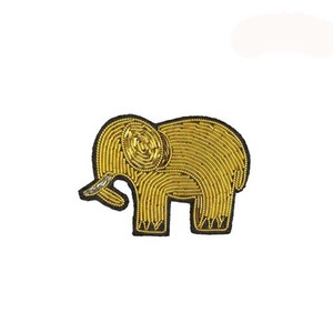 Broderie de haute qualité, motif dessin animé indien, nœuds de sabre en toile, logo personnalisé, fil de bullion traditionnel, épingle de sûreté en tissu, réutilisable - Product Image 6
