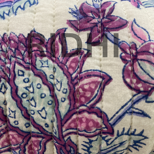 Sac fourre-tout matelassé en coton écologique bleu pétale, grand format, avec fermeture éclair, réutilisable, imprimé sur mesure, idéal pour les courses et les voyages (vente en gros) - Product Image 3