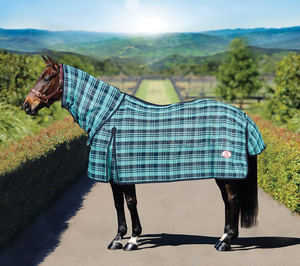 Tapis d'hiver personnalisés abordables pour chevaux Conception imperméable faite de 100% de polyester Nouvelle arrivée Feuilles de chevaux - Product Image 2