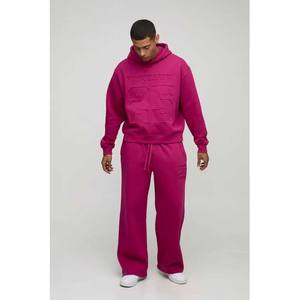 ชุดวอร์มมีฮู้ดแบบถอดออก25ชุดวอร์มผ้าฝ้าย100% คุณภาพสูงสำหรับผู้ชายขายส่ง - Product Image 1