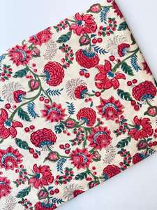 Bloque de mano indio impreso 100% tela de algodón hecha a mano ecológica tradicional transpirable bloque hecho a mano tela de algodón con estampado - Product Image 6