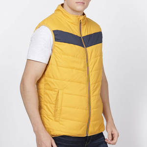 2025 mejor oferta chaqueta de burbujas sin mangas hecha en fábrica impermeable invierno cálido cuello alto estilo callejero chaleco acolchado - Product Image 1