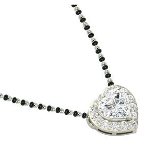 NOVAMART Fine Pure Silver Mangalsutra Pendant Elegant Gift for <b>Wives</b> Wholesale Export - Product Image 3