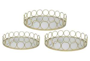 Plateau miroir rectangulaire en métal doré de luxe moderne, plateau de vanité décoratif en verre pour parfums et bijoux, organisateur, vente en gros LuxuryTray - Product Image 5