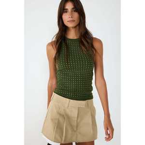 Débardeur décontracté pour femme, col halter, style basique, respirant et durable, logo personnalisé, usage quotidien - Product Image 4