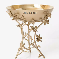 Quemador de incienso de decoración de flores de alambre elegante para colorear dorado claro de diseño antiguo, quemador Bakhoor único grande a la venta