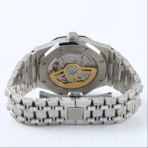 Esfera analógica árabe clásica de alta calidad VVS Lab Grown Diamond Luxury Acero inoxidable Reloj de moda automático Busto Iced Hip Hop - Product Image 5