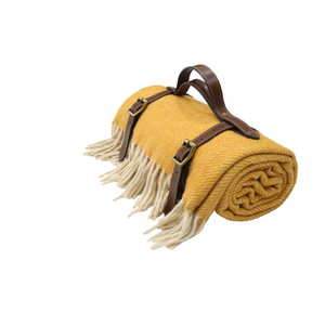 Manta de Lana Pura con Diseño Espigado, Gran Venta 2026, Disponible a Precio Accesible - Product Image 1