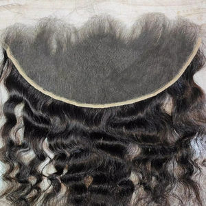 13/6 HD Rizado Body Wave Cierre de encaje Paquete de cabello humano crudo brasileño Templo indio Cabello liso y extensiones de cabello rizado - Product Image 1
