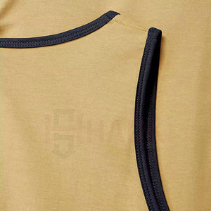 เสื้อกล้ามสำหรับยิมของผู้ชายชุดออกกำลังกายถักแบบลำลองระบายอากาศ - Product Image 5