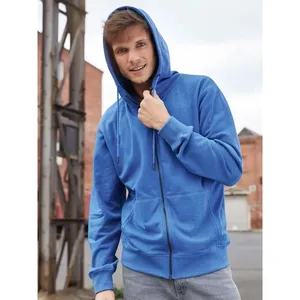 Sudadera con Capucha y Cremallera para Hombre, Orgánica, Sostenible, Promocional - Product Image 1