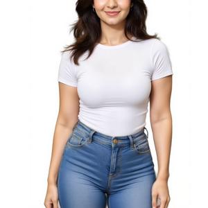 Nueva llegada Crop Tank Cami sólido diseño personalizado suéter corto de mujer y camiseta logotipo personalizado proveedor de Bangladesh - Product Image 2