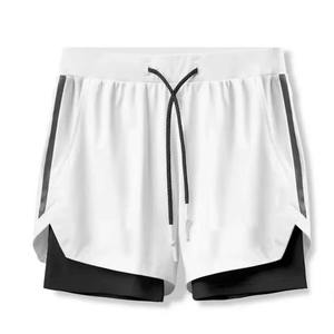 Nuevos pantalones cortos deportivos para hombre, correr rápido y lento, transpirable, malla de secado rápido, impermeable, antiarrugas, gimnasio, Fitness, Color sólido, poliéster, informal - Product Image 4