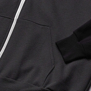 Vente en gros de sweats à capuche pour homme en coton et polyester mélangés de qualité supérieure avec fermeture éclair personnalisés pour la saison d'automne - Product Image 3
