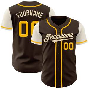 Vente en gros de maillots de baseball respirants de haute qualité personnalisés 100% maillots d'équipe en polyester - Product Image 6