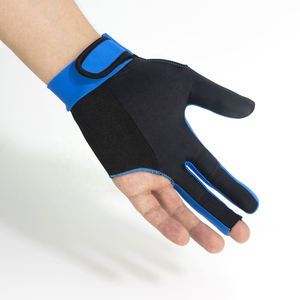 Fabricant de gants de billard noirs classiques solides respirants confortables élastiques à 3 doigts Gants de queue de billard pour jeunes - Product Image 4