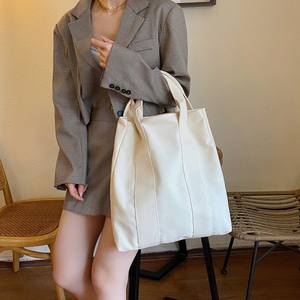 Vente en gros en Inde de sacs fourre-tout en toile en coton écologique sac en toile en coton personnalisé sac fourre-tout tendance à bandoulière unique - Product Image 4