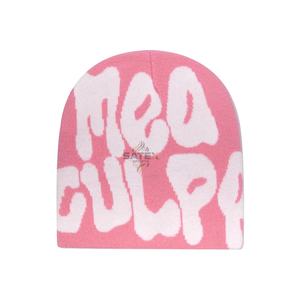 Bonnet décontracté personnalisé unisexe à revers uni chaud en tricot pour sports d'hiver, randonnée, ski, extérieur, réglable, 100 % acrylique - Product Image 4