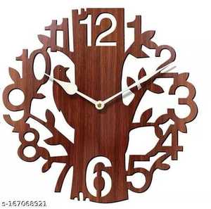 Mới Đến Bằng Gỗ Đồng Hồ Treo Tường Với Chữ Số Màu Đen Thủ Công Hoàng Gia Trang Trí Nội Thất Đồng Hồ Treo Tường Cho Văn Phòng Khách Sạn - Product Image 2