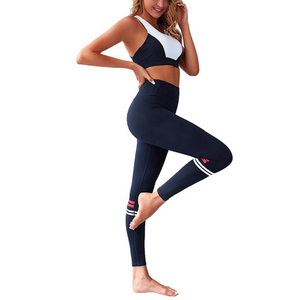OEM ODM Ensemble de yoga sans couture Vêtements de sport pour femmes Vente en gros Ensemble de fitness et de gym en deux pièces avec pantalon et soutien-gorge Fournisseur Logo personnalisé - Product Image 6