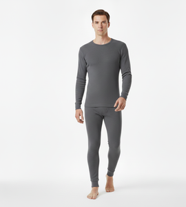 Traje Térmico Gris para Hombre Ice Harbor, Suave, de Manga Larga, Tejido Transpirable que Retiene el Calor, Diseñado para Clima Frío - Product Image 5