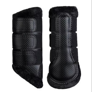 Bottes de brossage pour chevaux OEM personnalisées, rembourrage de haute qualité absorbant les chocs, protection des tendons et des jarrets, bottes de brossage pour chevaux - Product Image 1