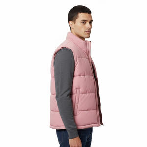 Chaleco acolchado con estilo para hombre, chaqueta sin mangas acolchada ligera y cálida, ropa de abrigo cómoda para exteriores y chaqueta de invierno de viaje - Product Image 3