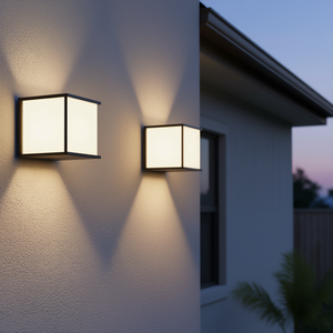 Lampe murale extérieure en aluminium noir, lumière extérieure élégante pour la maison ou le bureau - Product Image 3