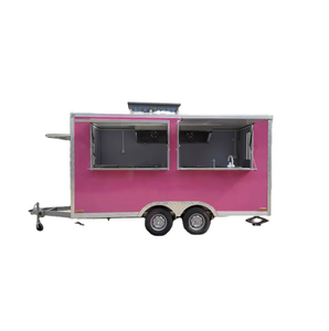 Carrito de comida móvil a vapor, camión de comida galvanizado con cocina completa, tiendas de alimentos y bebidas, venta al por menor - Product Image 3