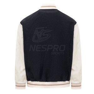 Blouson universitaire homme tendance, personnalisable avec logo, style baseball, coupe droite, mode hiver, streetwear, séchage rapide, respirant - Product Image 3