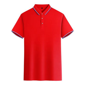Polo de alta calidad para hombre para verano con manga corta Jacquard transpirable transpiración para hombre - Product Image 1