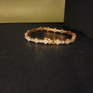 สร้อยข้อมือ15CT เพชรสำหรับผู้หญิงสายเดี่ยวสีเงินสเตอร์ลิง925เป็นของขวัญครบรอบปีที่สมบูรณ์แบบในห้องปฏิบัติการทรงกลม - Product Image 2