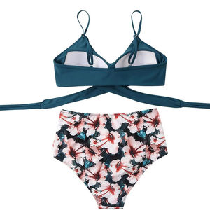 Tankinis Florales de Alta Calidad para Mujer, Diseño Exclusivo, Conjuntos de Bikini de 2 Piezas, Spandex/Poliéster, Precio Bajo para Venta en Línea - Product Image 2